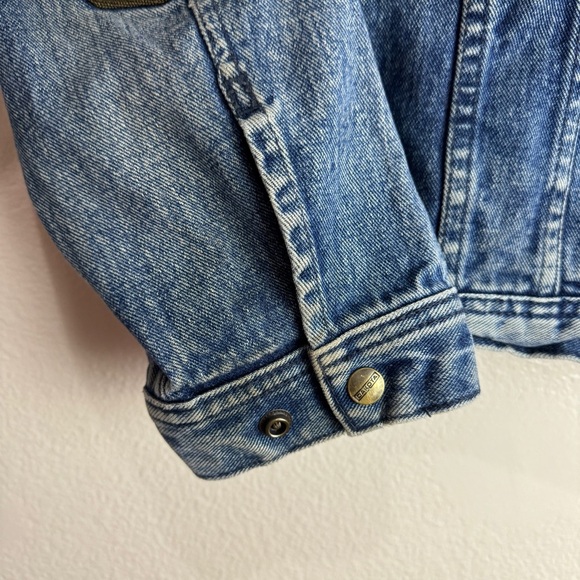 Dakota Vintage Denim Jacket Zip Off Sleeves Size XL - Picture 3 of 12